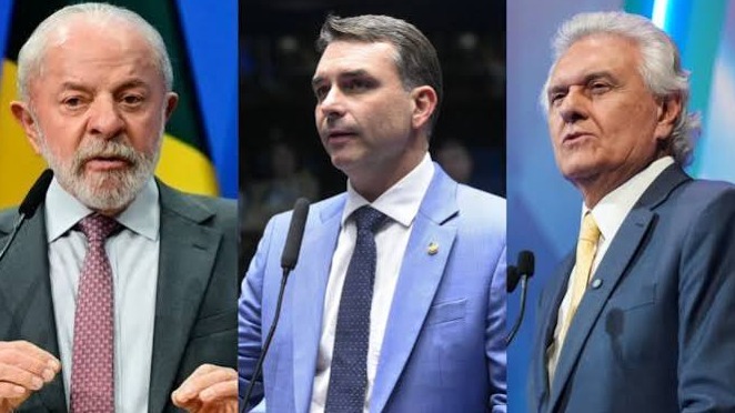 Quaest: Lula tem 37%, Flávio Bolsonaro 33% e Caiado 4% no 1º turno